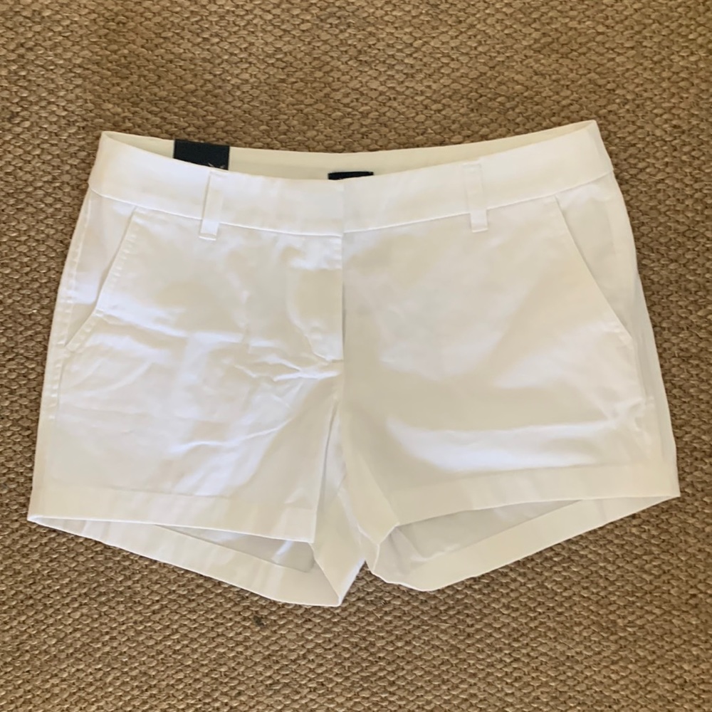 Nwt j crew white shorts size 6